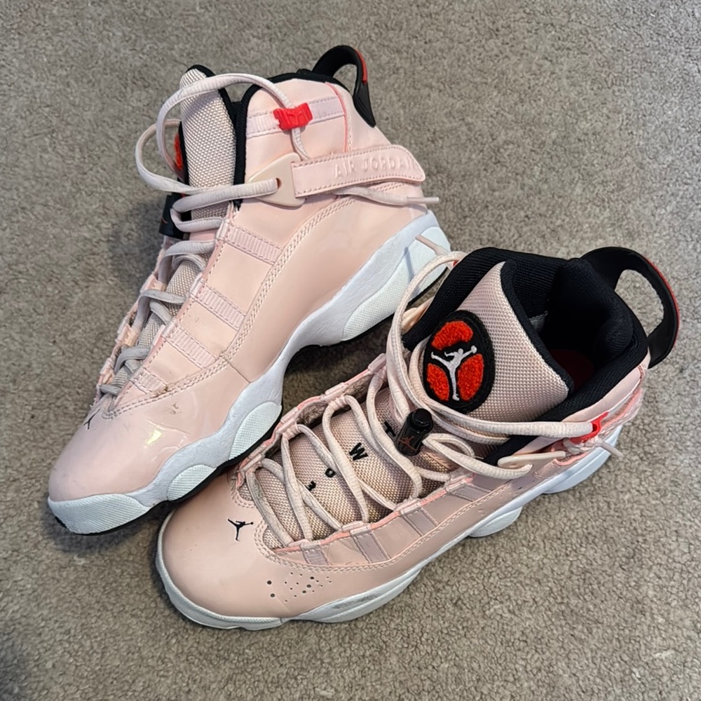 Air Jordan Retro 6 Rings Pink Sneakers